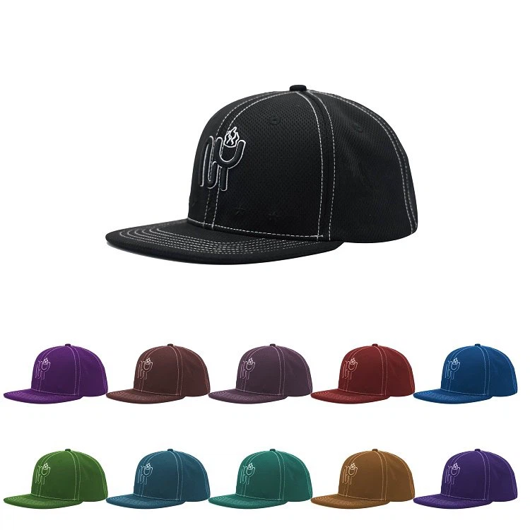 Czapki typu snapback z czarnego jerseyu